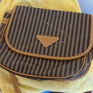 Fendi Gold and Black Logo Detail